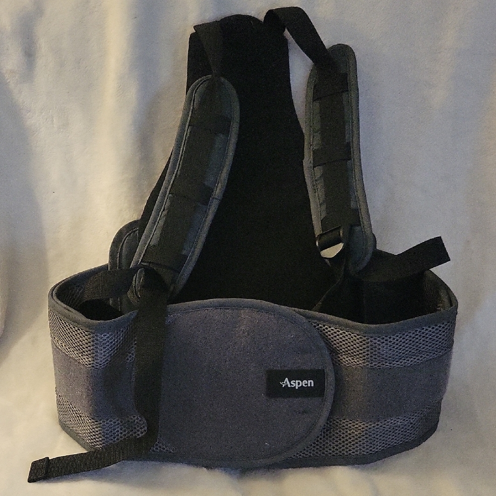 Gray Back Brace. Unsisex, Support.